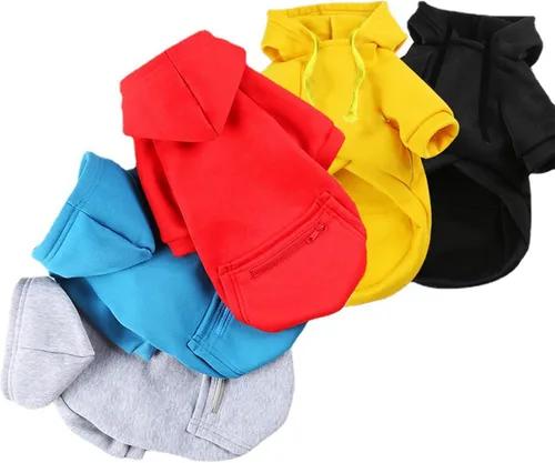 Miniatura 7 de Jecikelon Abrigo de Clima Frío para Perro Mascota con Bolsillo Sudadera de Invierno para Perro Ropa Cálida para Cachorros para Perros Pequeños Ropa