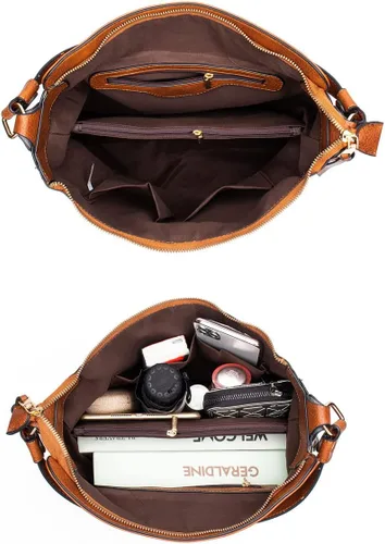 Miniatura 2 de Nevenka Monederos y bolsos de cuero PU bolso de hombro Hobo Tote Bag para mujer