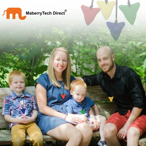 Miniatura 7 de Collar sensorial masticable para niños y adultos, collares masticables con dientes de tiburón para niños y niñas con autismo, TDAH, necesidades
