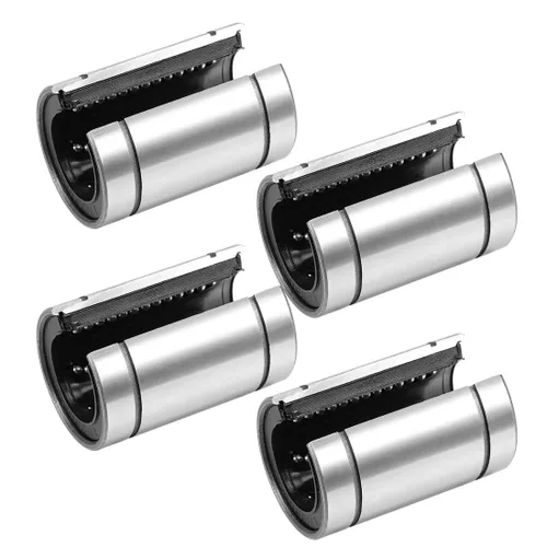 uxcell LM25UUOP Rodamientos lineales de bolas tipo abierto, diámetro de 0.984 in, diámetro de 1.575 in de diámetro exterior, 2.323 in de longitud