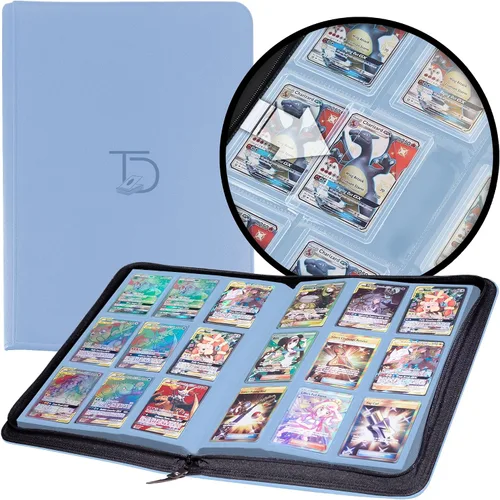 Miniatura 9 de TopDeck 200 TopLoader Binder - Carpeta álbum de 9 bolsillos para tarjetas - Fundas de almacenamiento seguro TCG - Compatible con Yugioh, Magic the