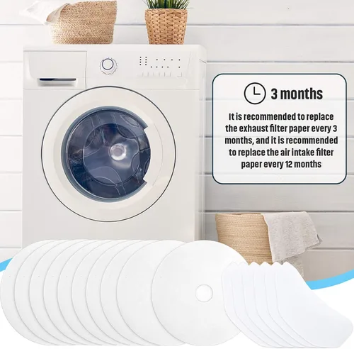 Miniatura 4 de Tatuo 4 Pieces Universal Cloth Dryer Exhaust Filters, Lint Cloth Dryer Replacement, Include Exhaust and Air Intake Filters, Compatible with Magic