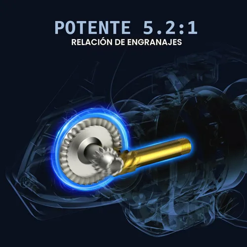 Miniatura 5 de KastKing Centron & Centron Lite Carretes Giratorios, Tamaño 500 es Perfecto para Pesca en Hielo, Hasta 17.5 lbs de Arrastre Máximo, Relación