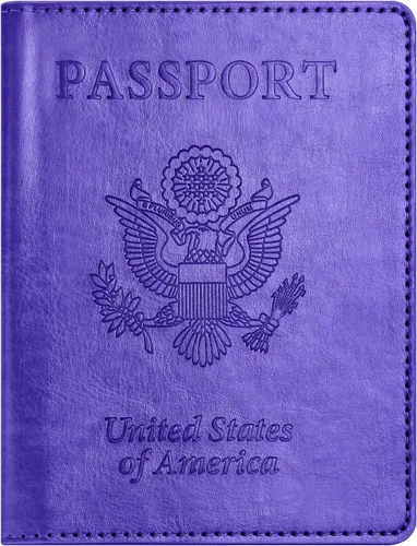 Miniatura 29 de Combo de tarjetero para pasaporte y vacuna, soporte para pasaporte con ranura para tarjeta de vacuna, cartera para pasaporte, funda para pasaporte
