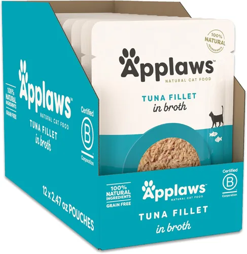 Miniatura 8 de Applaws Alimento húmedo natural para gatos en caldo, ingredientes limitados y naturales, alto en proteínas sin aditivos artificiales, filete