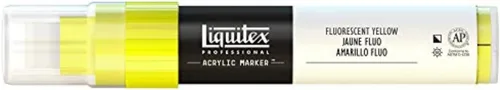 Miniatura 28 de Rotuladores de pintura Liquitex Professional, de punta ancha, Verde fosforescente, 8mm Verde fluorescente
