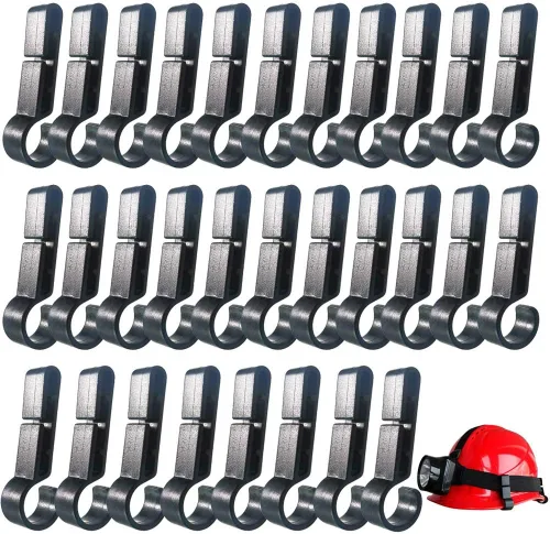 Miniatura 9 de 10 clips de casco para casco duro, monta fácilmente el faro en el casco de bordes estrechos 10pcs