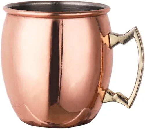 Miniatura 8 de Hoshen Moscow M Cup Vaso de cerveza, cóctel chapado en cobre, taza de metal, 18 onzas, taza de acero inoxidable chapado en cobre, adecuado