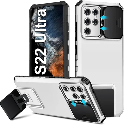 Miniatura 17 de S22 Ultra - Funda compatible con Samsung Galaxy S22 Ultra 5G [versión 2022], funda para cámara deslizante, funda de teléfono a prueba de golpes