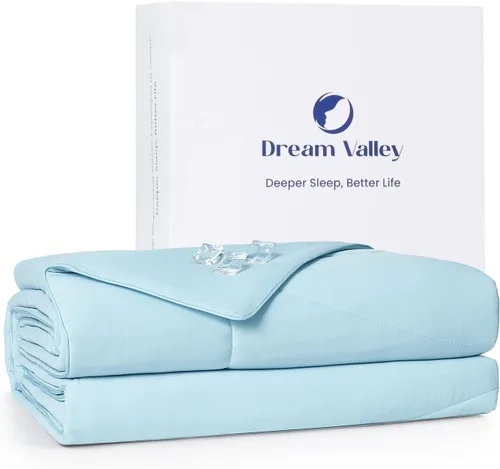 Miniatura 10 de Dream Valley® Outlast® Deepsleep Edredón Refrescante, Tamaño Throw, Manta Refrescante con Tecnología Espacial Grado NASA para Personas que Duermen