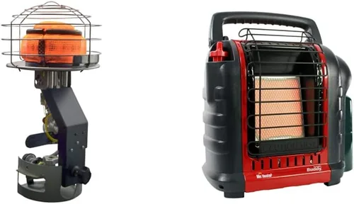 Miniatura 9 de Mr. Heater Paquete de Calentador de Propano Tank Top de 45,000 BTU 540° con Calentador de Propano Little Buddy de 3,800 BTU Seguro para Interiores
