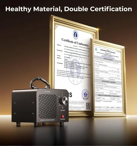 Miniatura 8 de Generador de ozono de 48,000 mg, máquina comercial de ozono para eliminación de olores, desodorizante purificador de aire ionizador de O3 de alta