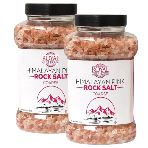 Miniatura 10 de Sal rosa del Himalaya de grano grueso a granel en frasco, cristales gourmet puros 100% naturales, contiene 84 minerales adecuados para exfoliantes