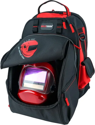 MELOTOUGH Mochila para herramientas de soldadura Extreme Gear Pack con soporte para casco de gran capacidad, bolsa de almacenamiento para equipaje