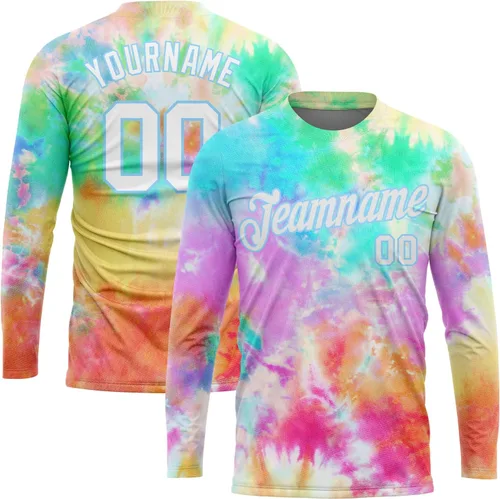 Miniatura 14 de Camisetas de manga larga para hombre, diseño de hip hop, estampado gráfico, informal, manga larga, graffiti, teñido anudado, camiseta