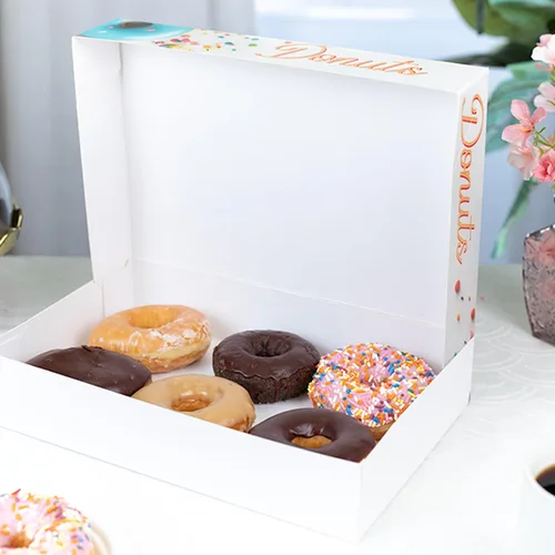 Miniatura 4 de Southern Champion Tray 12123 Caja de donas impresa para panadería, deliciosa impresa, productos horneados, fiestas, cumpleaños, celebraciones