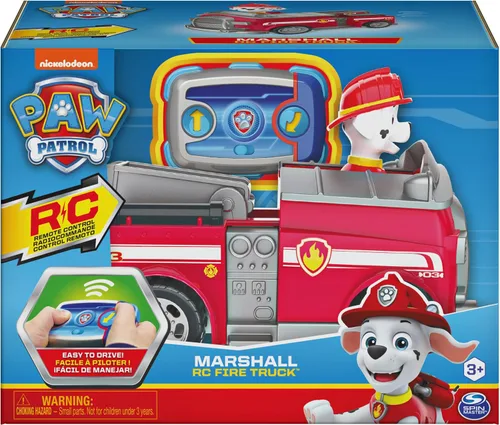 Miniatura 2 de Patrulla Canina, camión de bomberos de Marshall con control remoto de 2 vías, para niños a partir de 3 años