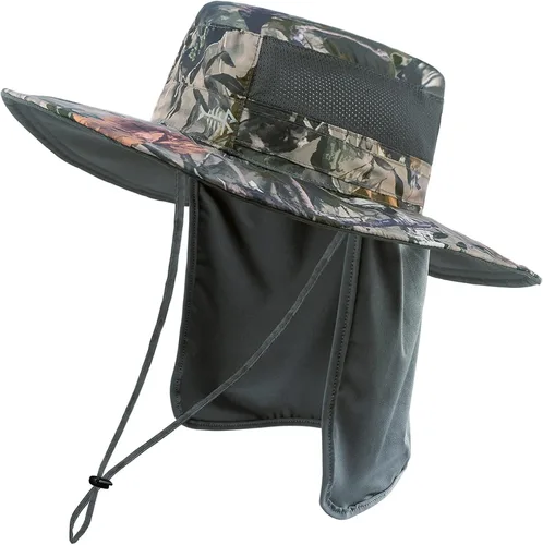 Miniatura 17 de BASSDASH Sombrero de pesca solar UPF 50+ resistente al agua con solapa desmontable para el cuello
