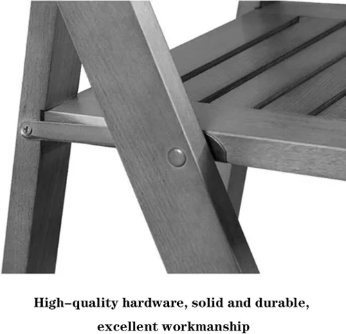 Miniatura 7 de Folding Chairs Silla de comedor plegable para muebles, silla de entrenamiento de oficina de madera maciza, silla de escritorio, silla de estudio