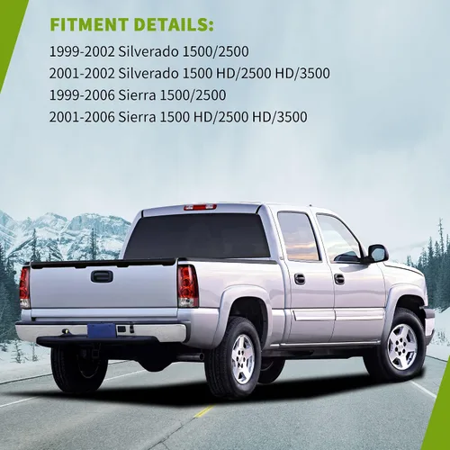 Miniatura 6 de AUTOSAVER88 Luces traseras compatibles con Chevy Silverado 1999-2002 1500/2500/3500, GMC Sierra 99-06, modelos GMC Sierra Classic 2007 con lente
