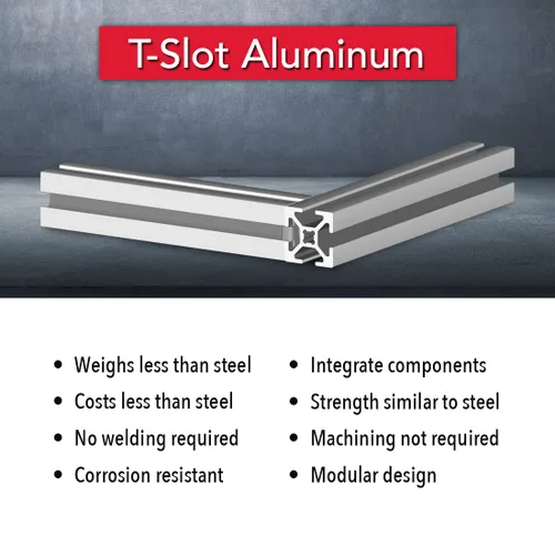 Miniatura 5 de 8020, 20-2020, Serie 20 de 0.787 in x 0.787 in, 0.787 x 0.787 in, extrusión de aluminio con ranura en T, barra de ranura lineal extruida 80/20