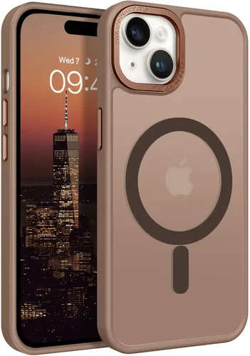 Miniatura 25 de BENTOBEN Compatible con iPhone 15 Plus, Funda de teléfono magnética translúcida mate delgada a prueba de golpes [Compatible con MagSafe] Funda