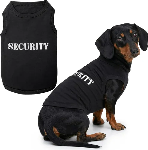 Miniatura 38 de Camiseta para Perro Parisian Pet - Camiseta Bordada FBI - 100% Algodón, Ropa Transpirable para Perros - Chaleco para Mascotas Sin Mangas - Camisas