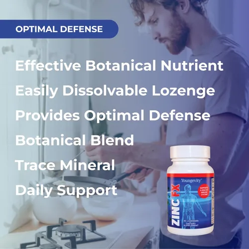 Miniatura 4 de Youngevity Zinc Fx - Zinc + oligominerales + saúco + astrágalo - Apoyo inmunológico masticable - Altamente absorbente - Delicioso - 30