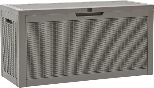 Miniatura 12 de YITAHOME Caja grande de resina de 100 galones, cajas de almacenamiento al aire libre para muebles de patio, cojines de exterior, herramientas