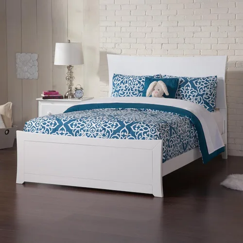 Miniatura 9 de AFI, Metro - Cama Queen de plataforma de madera de perfil bajo con estribo a juego, color espresso