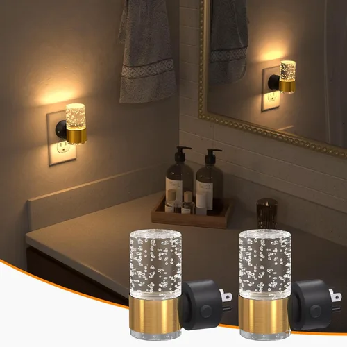 Miniatura 8 de NIORSUN Luces nocturnas enchufables en la pared, regulables con 3 modos de color y sensor de encendido/apagado automático, luz nocturna ultradelgada