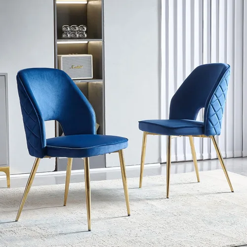 Miniatura 12 de Homedot Juego de 2 sillas de comedor, sillas de cocina modernas para el hogar, silla tapizada para sala de estar, silla lateral única con respaldo