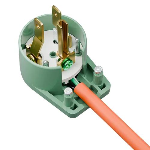 Miniatura 8 de Nema 5-15P Enchufe de ángulo recto de 90 grados, enchufe Plugrand 15A 125V en ángulo, enchufes de CA de 3 clavijas DIY de 3 clavijas, enchufes de CA