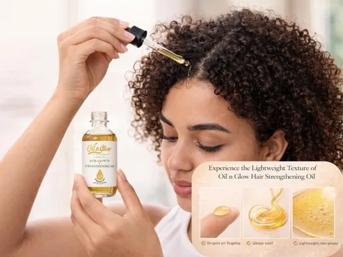 Miniatura 7 de Aceite natural 8 en 1 para el crecimiento y fortalecimiento del cabello con romero, ricino, jojoba vegana, coco, semilla de uva, jengibre y cuero