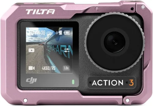 Miniatura 7 de Tilta Jaula para cámara compatible con DJI Osmo Action 3 Basic Kit (negro), armadura protectora, mejora la funcionalidad con opciones de montaje
