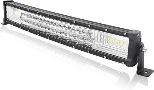 Willpower Barra de luz de trabajo curvada de triple fila, 22 pulgadas, 270 W, luz de conducción, luz antiniebla, iluminación todoterreno, para SUV,