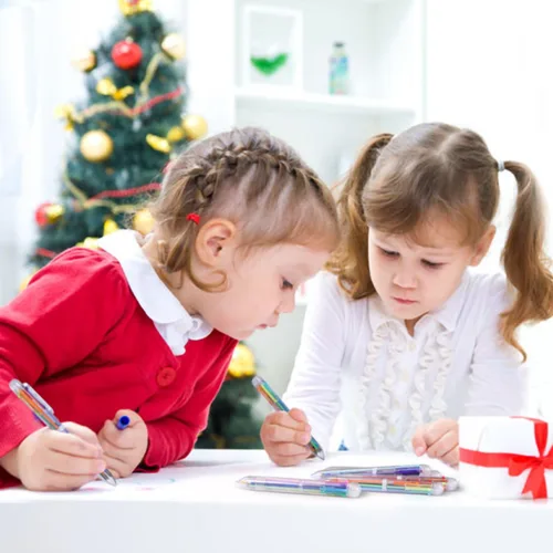 Miniatura 6 de favide Paquete de 6 bolígrafos multicolor 6 en 1 de 0.5mm, bolígrafos retráctiles de 6 colores para suministros de oficina y escuela, regalo