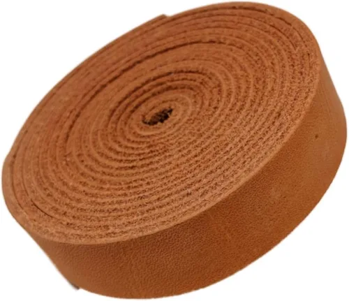 Miniatura 10 de TOFL Tiras de cuero gruesas de 7/8 pulgadas de ancho x 72 pulgadas (6 pies) de largo para manualidades, 1/8 pulgadas de grosor (7-8 onzas), correas