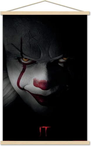 Miniatura 15 de Trends International IT-Pennywise - Póster de pared, 14.725 x 22.375 pulgadas, versión enmarcada de madera de granero
