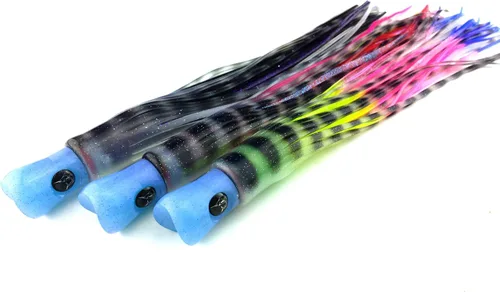 Miniatura 2 de Lobo Lures #31 9" Skipjack híbrido rosa interferencia UV suave trolling atún Mahi Marlin señuelo