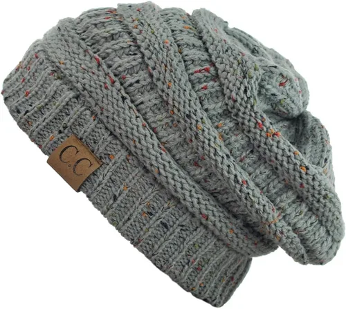 Miniatura 60 de C.C Trendy Warm Chunky Soft Stretch Cable Knit Beanie