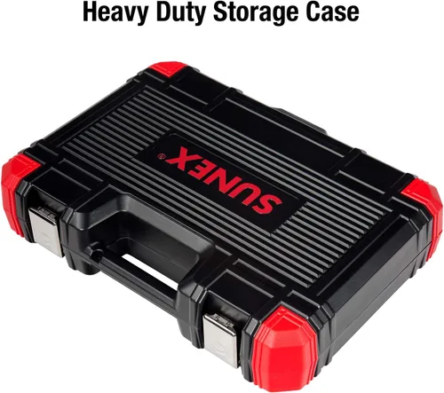 Miniatura 5 de SUNEX TOOLS 2637L Juego de 20 destornilladores hexagonales de impacto de 1/2 pulgada de 6 pulgadas ¼ a 9/32 pulgadas y de 0.236 in a 0.669 in