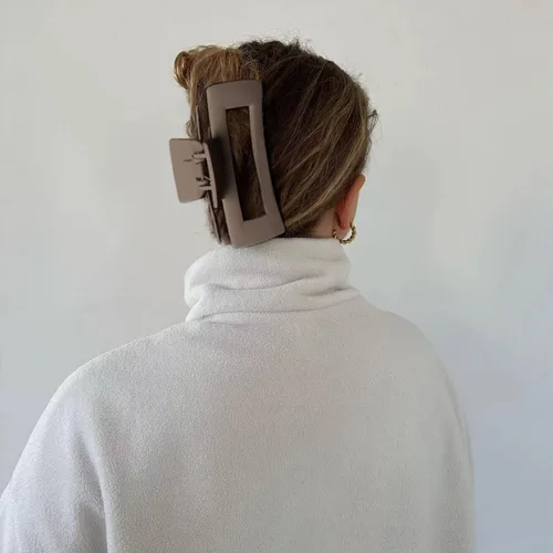 Miniatura 2 de Pinzas de garra extra grandes de 5 pulgadas para una sujeción fuerte, pinzas para el cabello mate XL, 4 clips gigantes de gran tamaño para cabello