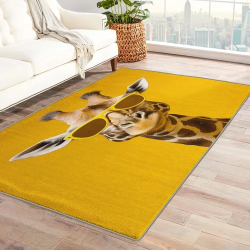 Miniatura 32 de Alfombra retro y decoración del hogar, alfombra lavable de 2 x 3 a 70 segundos, para entrada, sala de estar, dormitorio, tapete antideslizante