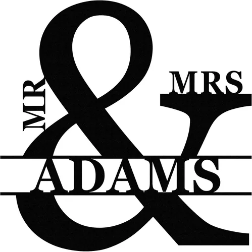 Miniatura 3 de Señal de señor y señora, letrero personalizado, regalo de boda