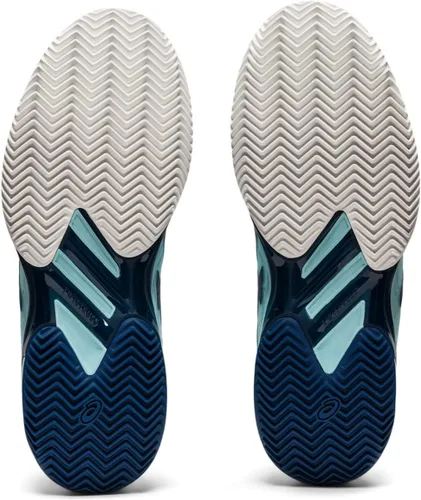 Miniatura 7 de ASICS Solution Speed FF 2 Clay - Tenis para mujer, parte superior aplicada en poliuretano, color azul claro/índigo claro, talla M, Azul