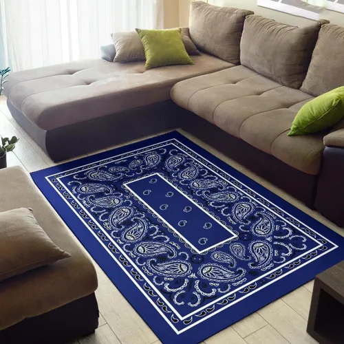 Miniatura 2 de Alfombra bandana personalizada, alfombra de área para decoración del hogar, alfombras para sala de estar, dormitorio, comedor (alfombra bandana 06)