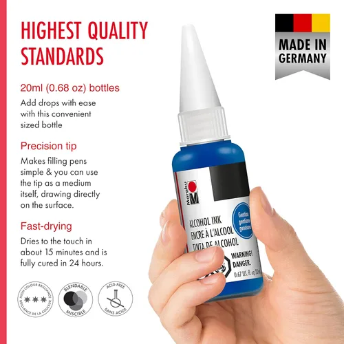 Miniatura 3 de Marabu Juego de tinta de alcohol, 0.7 fl oz, juego submarino