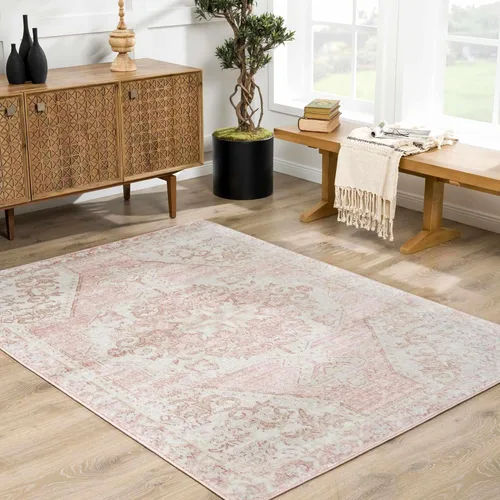 Miniatura 9 de Hauteloom Meyly - Alfombra para sala de estar y dormitorio, lavable a máquina, casa de campo, 2 x 2 pies 11 pulgadas