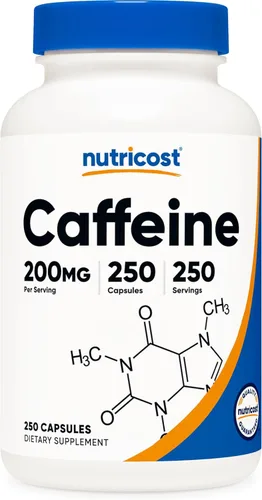 Miniatura 8 de Nutricost, Píldoras con cafeína, 4 lb por porción, 1